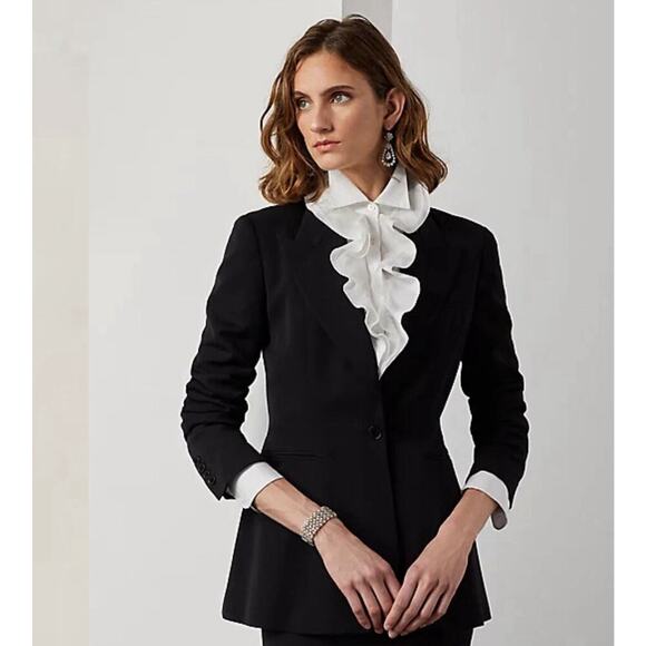 Ralph Lauren Collection Purple Label Meritta Wool Cashmere Jacket Blazer 2 Women - Picture 1 of 13